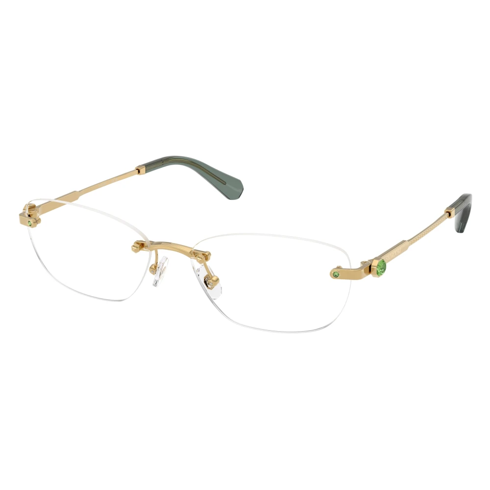 Swarovski Women's Yellow Glasses, 56 Mm, Round Optical Frame