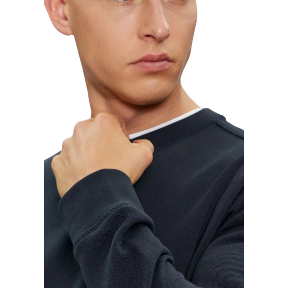 Hugo Boss Sweatshirt met ronde hals Blue Heren