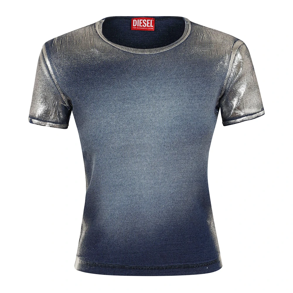 Diesel Blauw T-shirt voor vrouwen Blue Dames