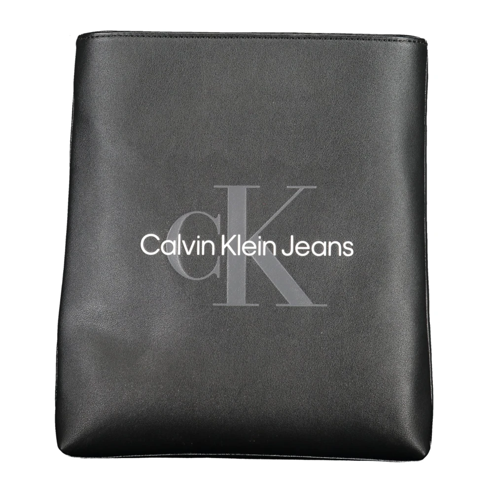 Calvin Klein Zwarte schoudertas voor heren met verstelbare band Black Heren