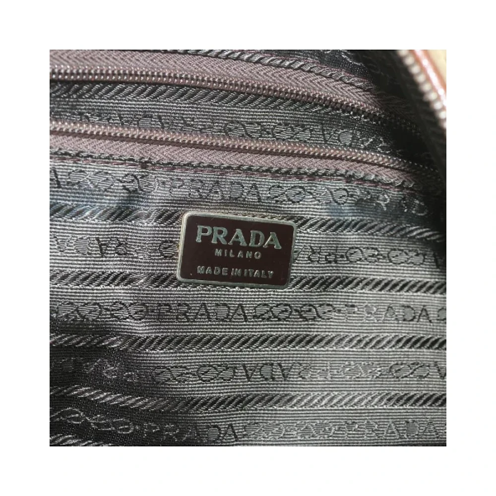 Prada Vintage Pre-owned Nylon prada-bags Brown Dames