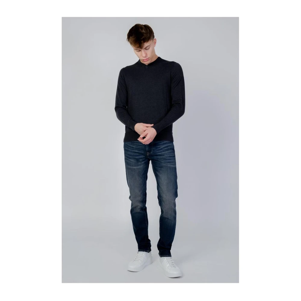 GAS Blauwe Slim Fit Katoenen Jeans Blue Heren