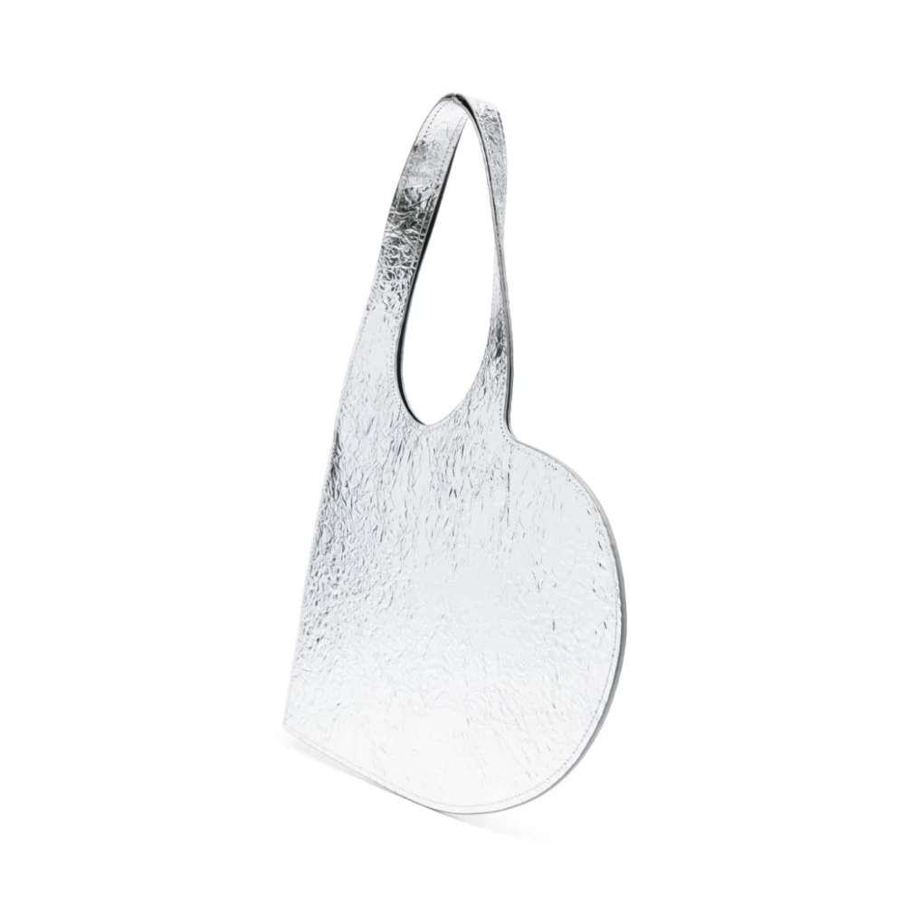 Coperni Zilver Metallic Hart Mini Tas Gray Dames