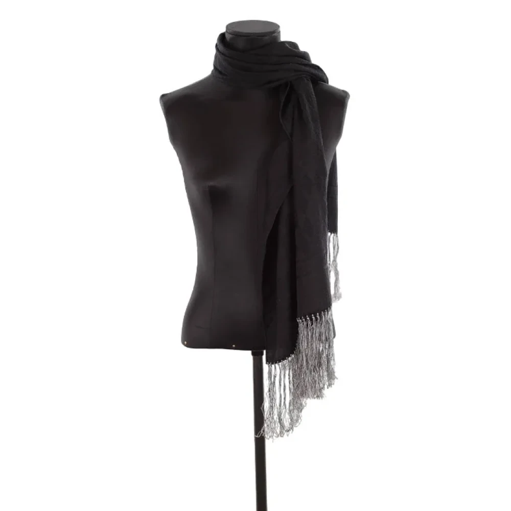 Givenchy Pre-owned Wool scarves Black Dames