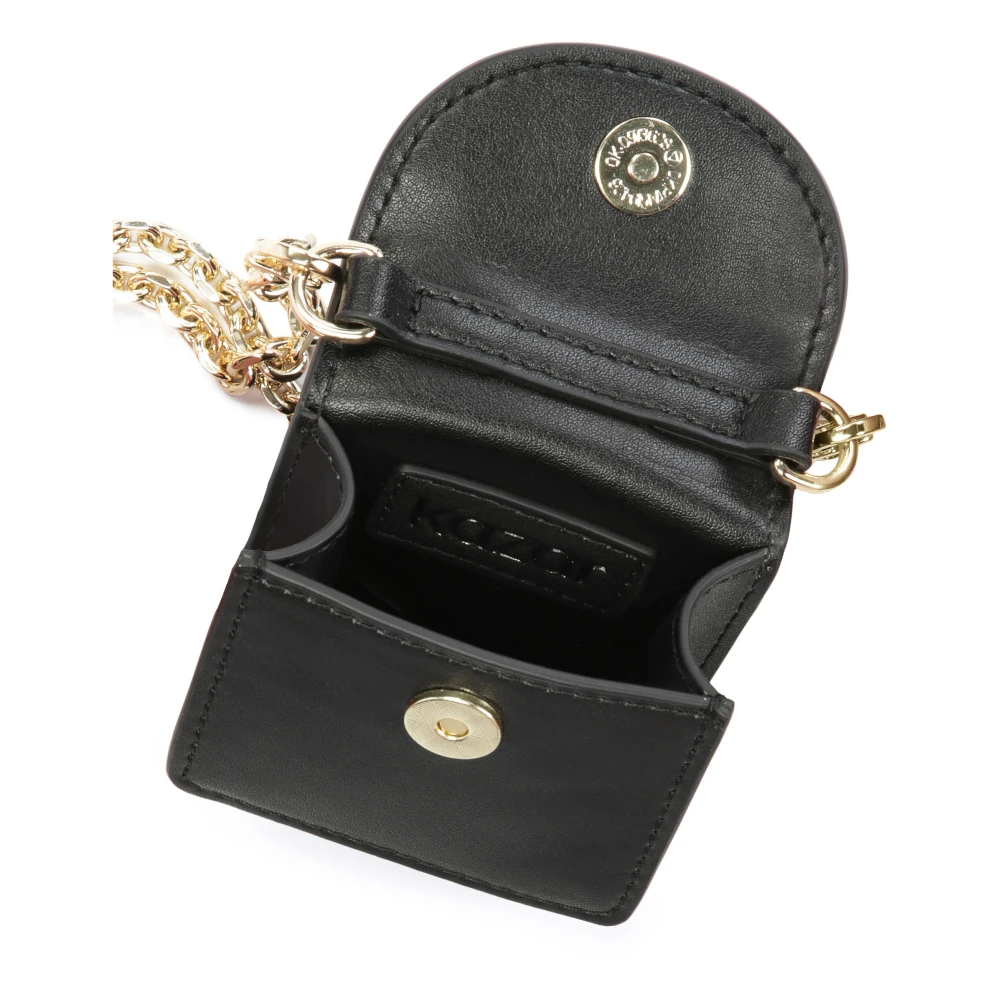 Kazar Zwarte mini tas met een handvat en een ketting Black Dames