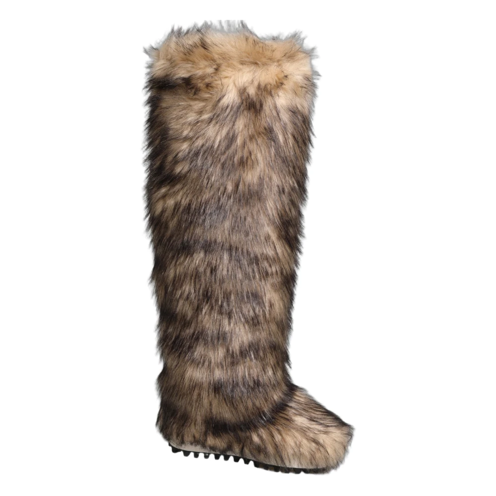 Dolce & Gabbana Men's Brown Ski Boots - Winter Boots - 10 Uk - Shoes