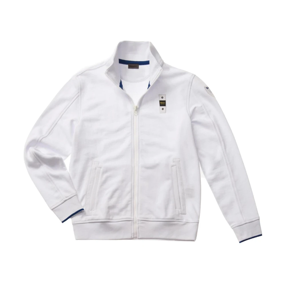 Blauer Herren Weiß Sweatshirts & Hoodies, Xlgröße: