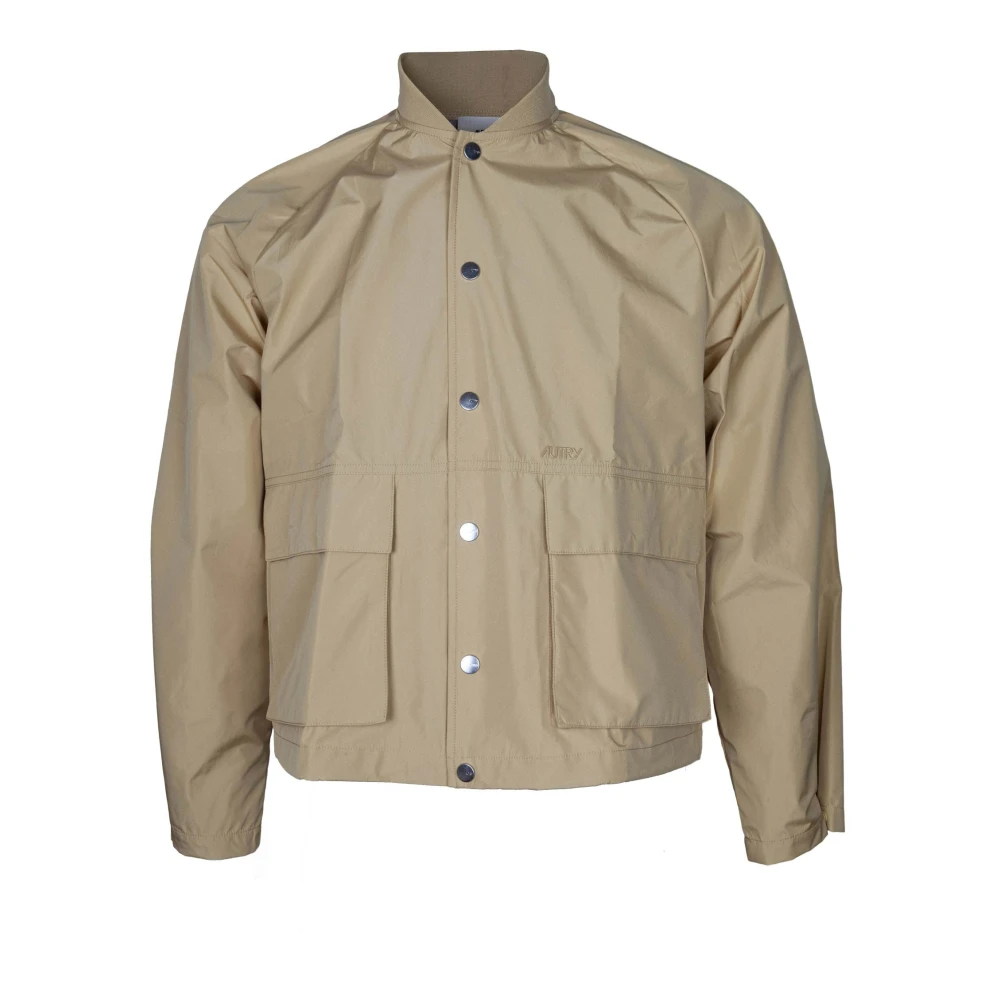 Autry Brown Nylon Jacket - Male - Light Jackets - Xs - Jackets
