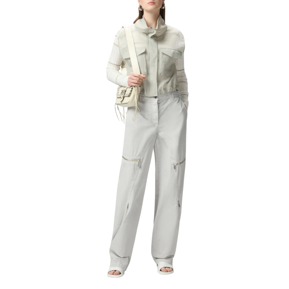 pinko Grijze Parel Broek Gray Dames