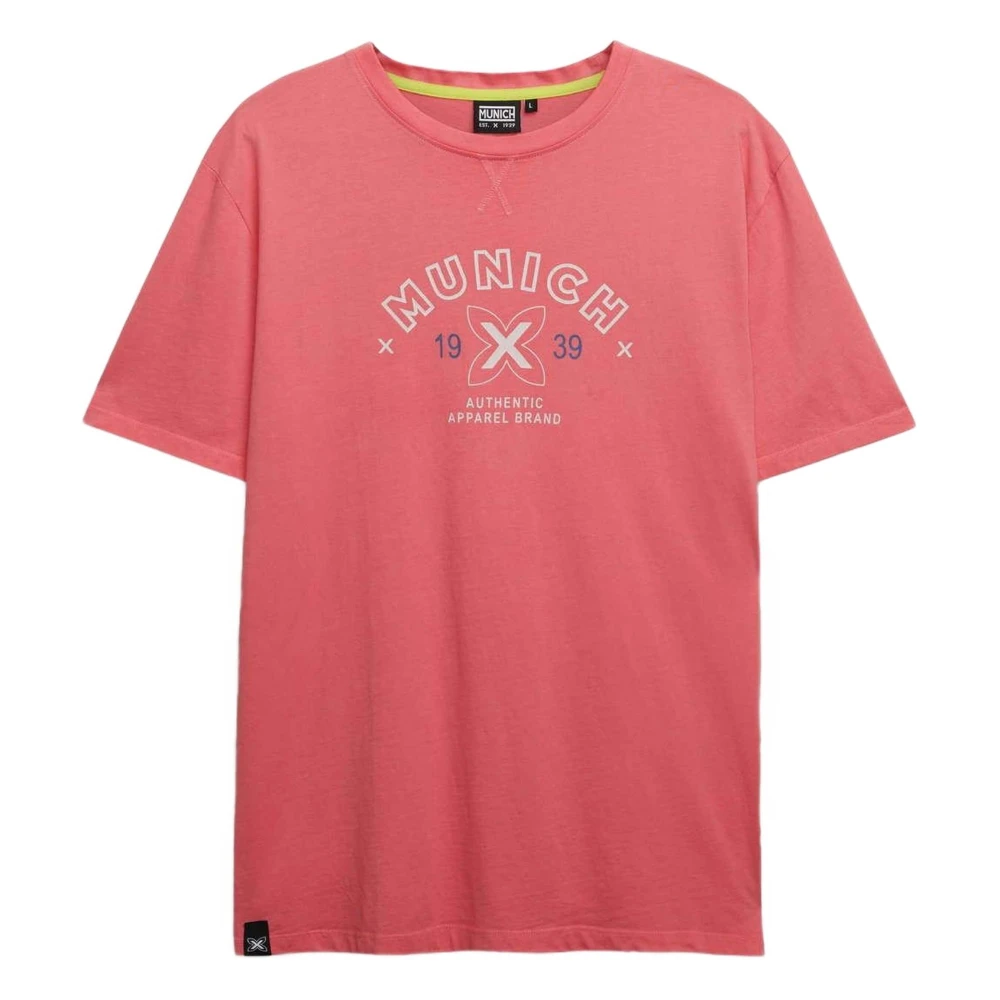Munich Vintage T-shirt Pink Heren