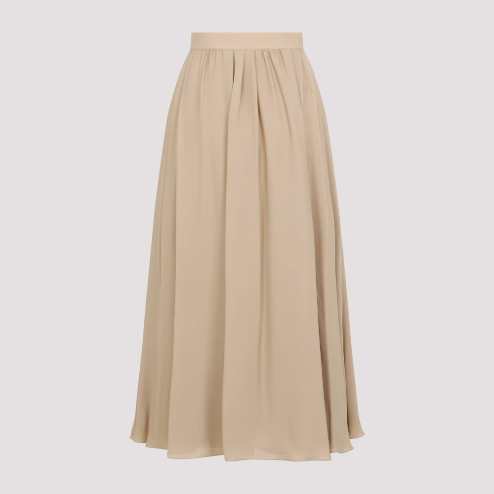 Ralph Lauren Kynlee Geplooide Midi Rok Beige Dames