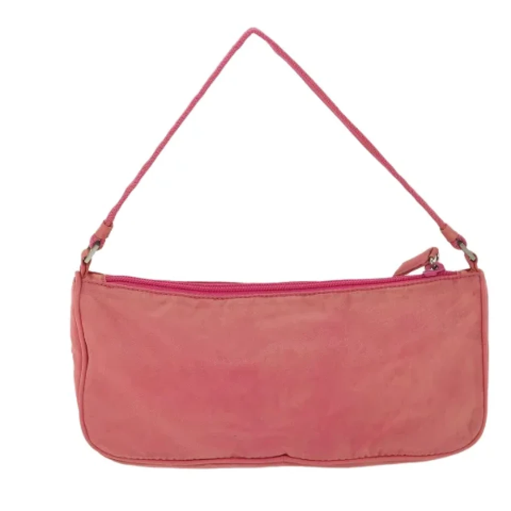 Prada Vintage Pre-owned Nylon pouches Pink Dames