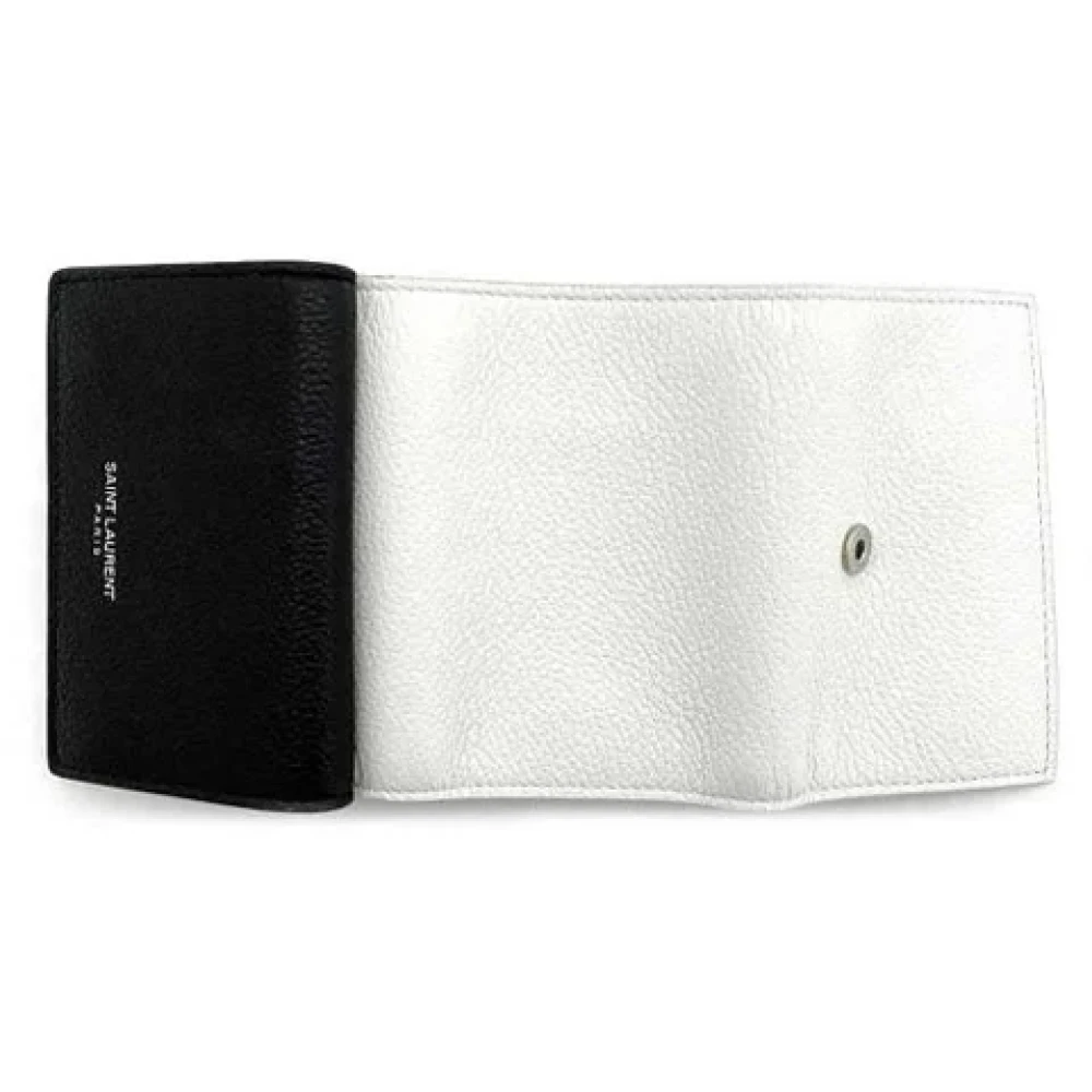Yves Saint Laurent Vintage Pre-owned Leather wallets Black Dames