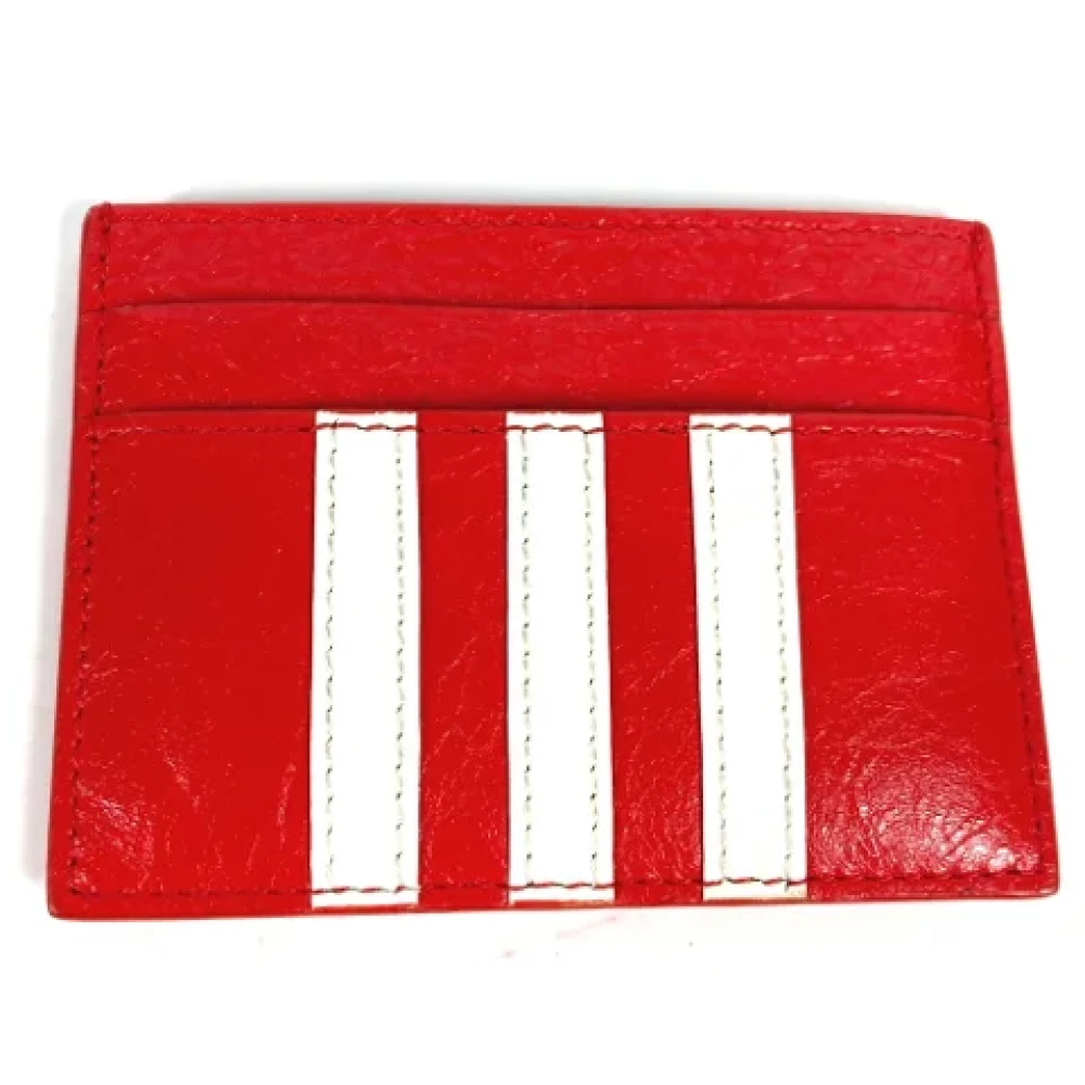 Balenciaga Vintage Pre-owned Leather wallets Red Dames