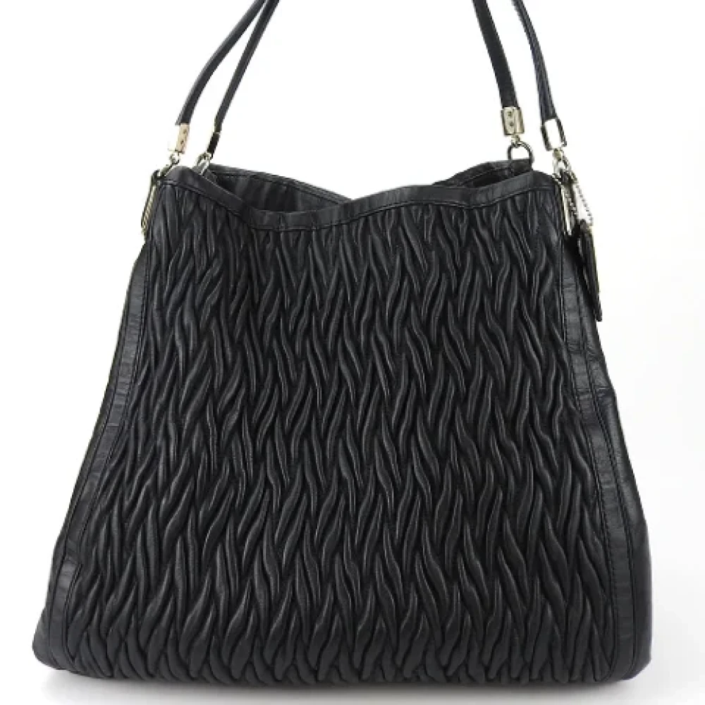 Coach Pre-owned Leather handbags Black Dames