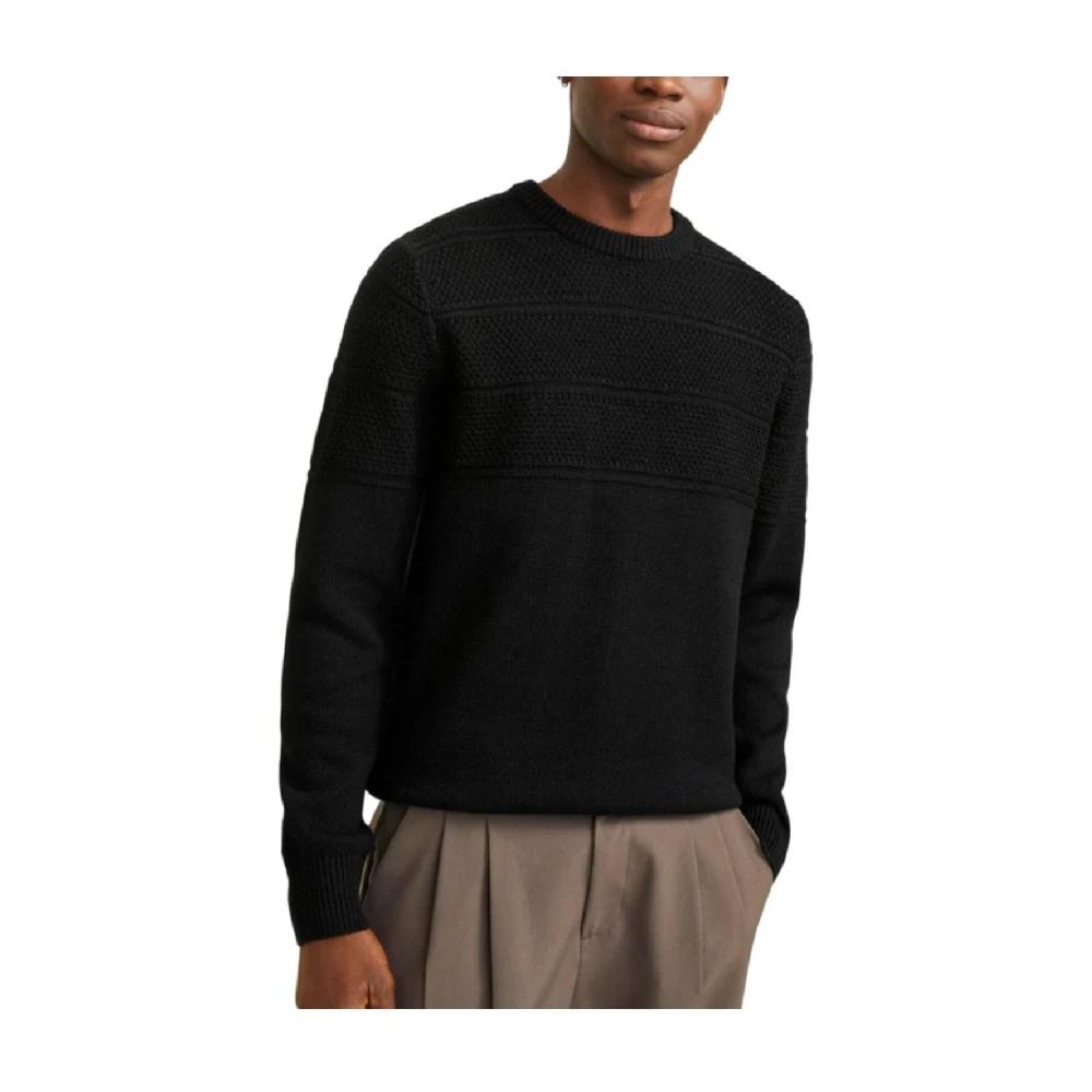 jack & jones Crew Neck Gebreide Trui Black Heren