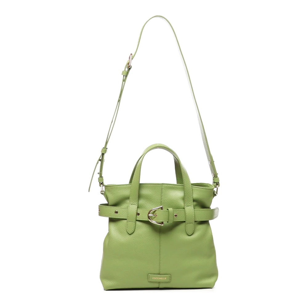 Coccinelle Groene Bucket Bag met Decoratieve Riem Green Dames