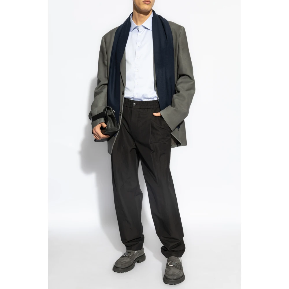 Giorgio Armani Wijde broek Black Heren