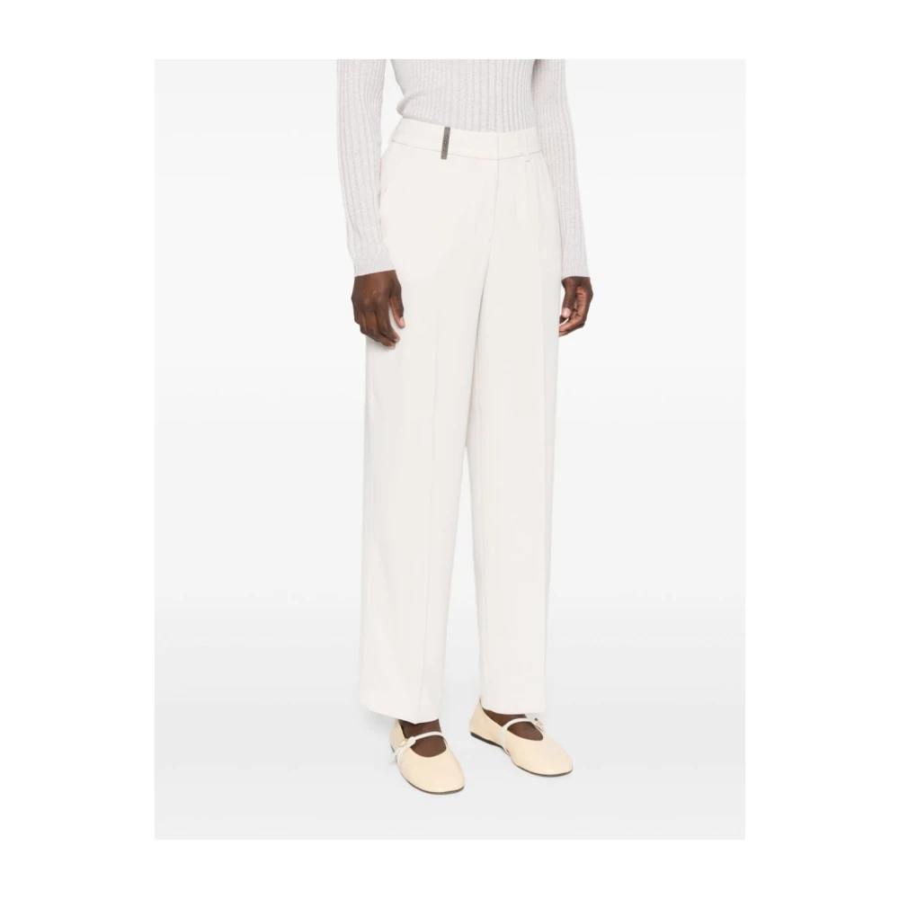 PESERICO Beige Broek Aw24 Damesmode Beige Dames