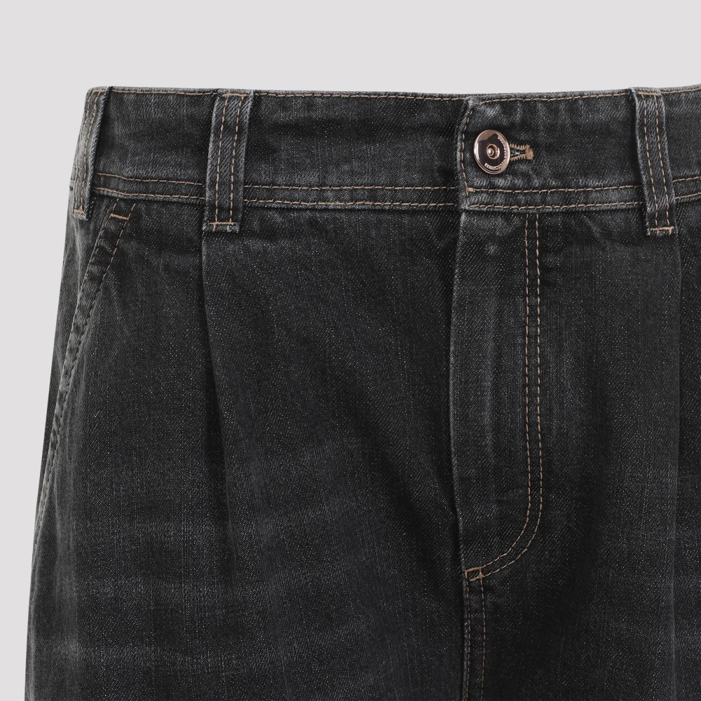 BRUNELLO CUCINELLI Zwarte Stone Jeans Black Dames