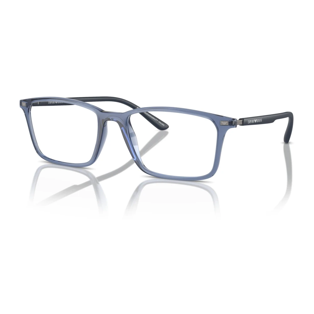 Emporio Armani Blauw Transparante Brillenmontuur 0Ea3237 Blue Unisex