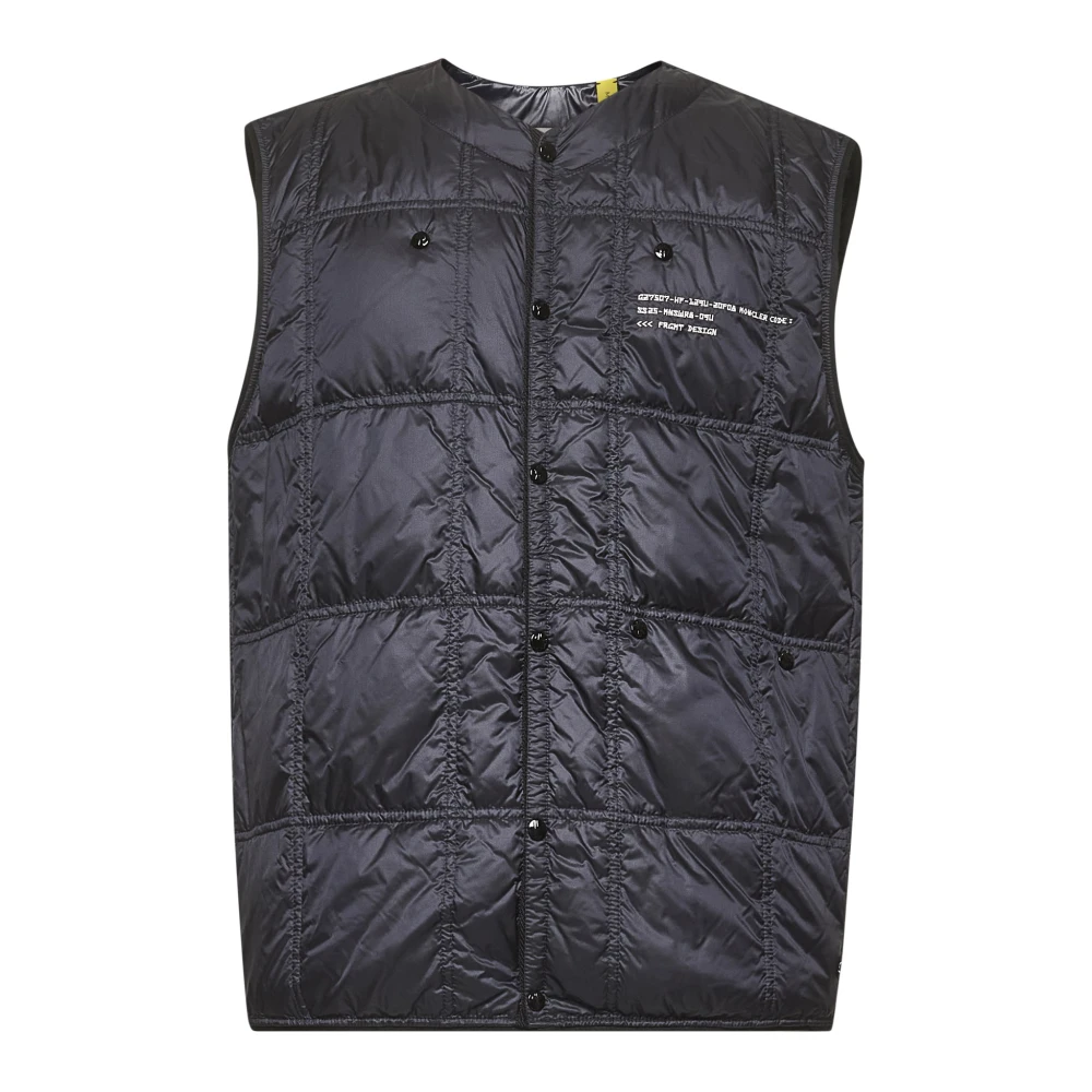 Moncler Men's Blue Sleeveless Down Coat - Waistcoats - M - Jackets