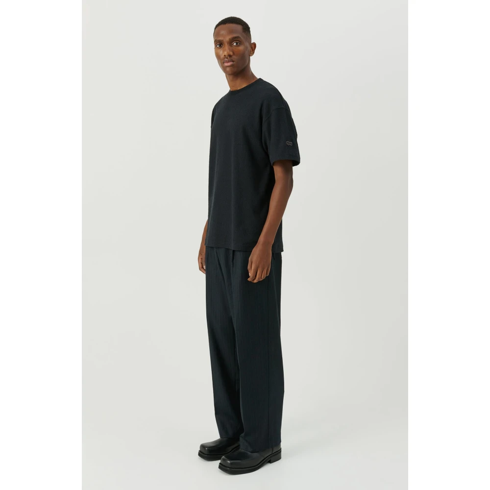 Soulland Boucle Jersey Relaxte T-shirt Black Unisex