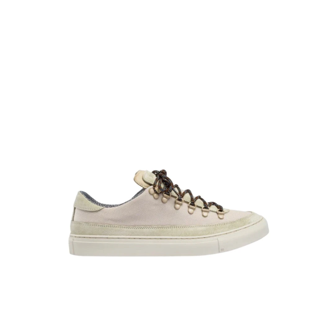 Diemme Ecru Low Sport Stof Sneakers Heren Schoenen Beige