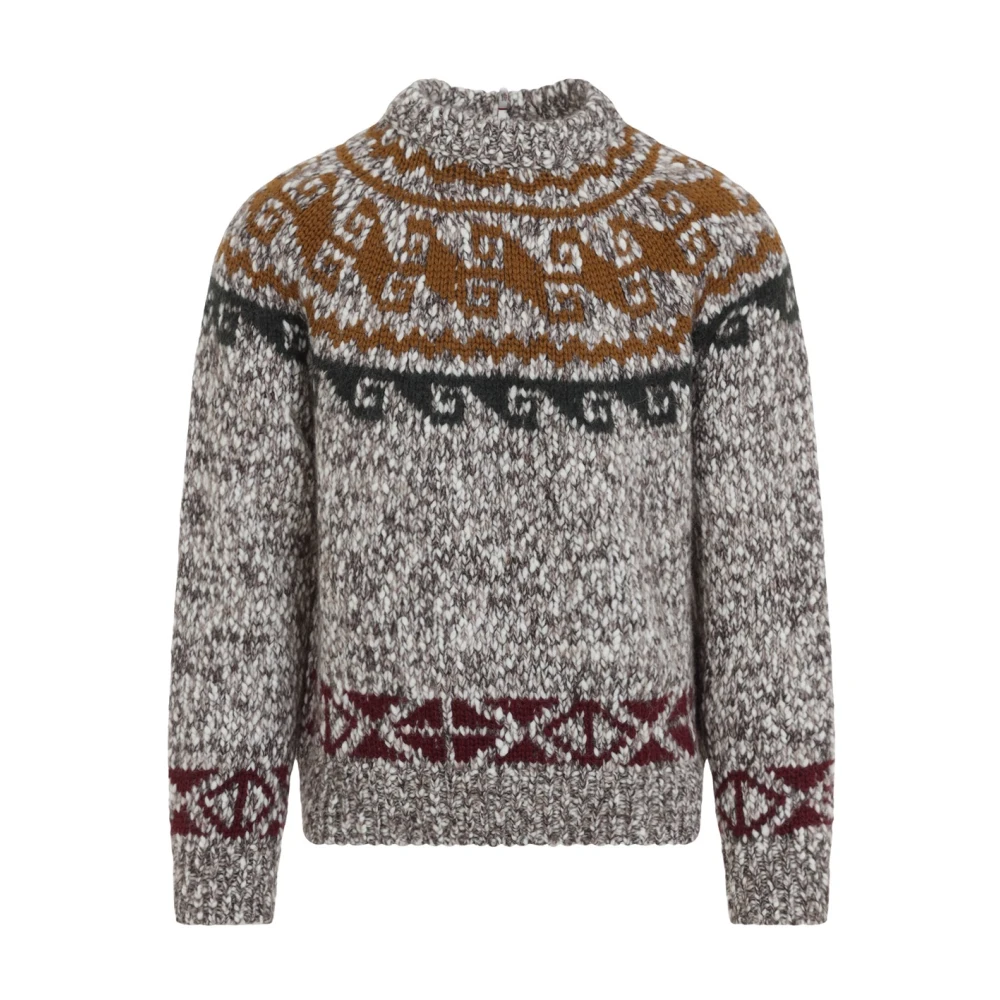 Grenoble Geometric Jacquard Wool & Alpaca Blend Jumper Men da Size: L, Moncler - Immagine 2