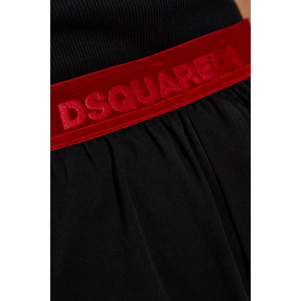 Dsquared2 Katoenen ondergoed shorts Black Dames