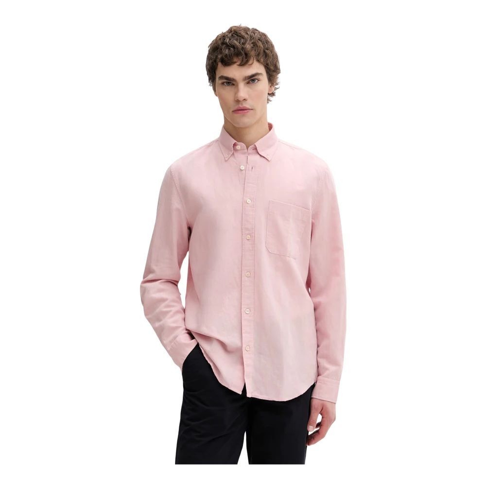 Marc O'polo Herren Rose Mauve Langarmhemd "Aus Leinen Und Bio-Baumwolle" erhältlich in Größe von Baur - Bild 2