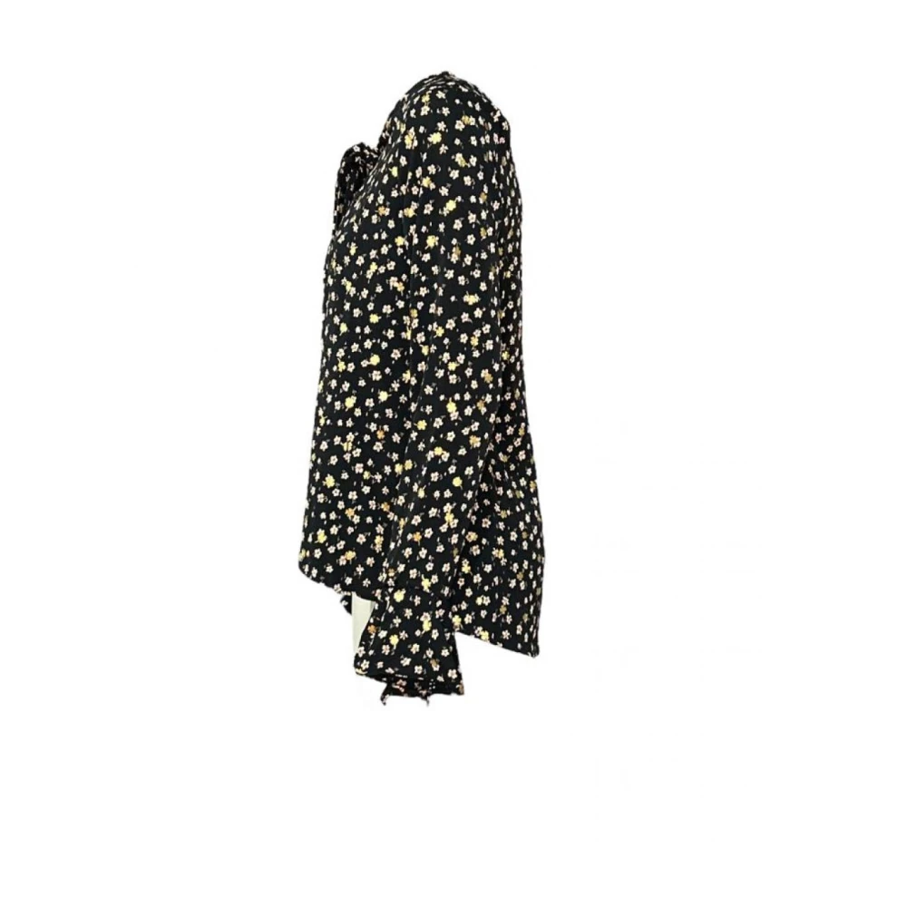 Molly Bracken Katoenen Overhemd met Ruchedetail Black Dames