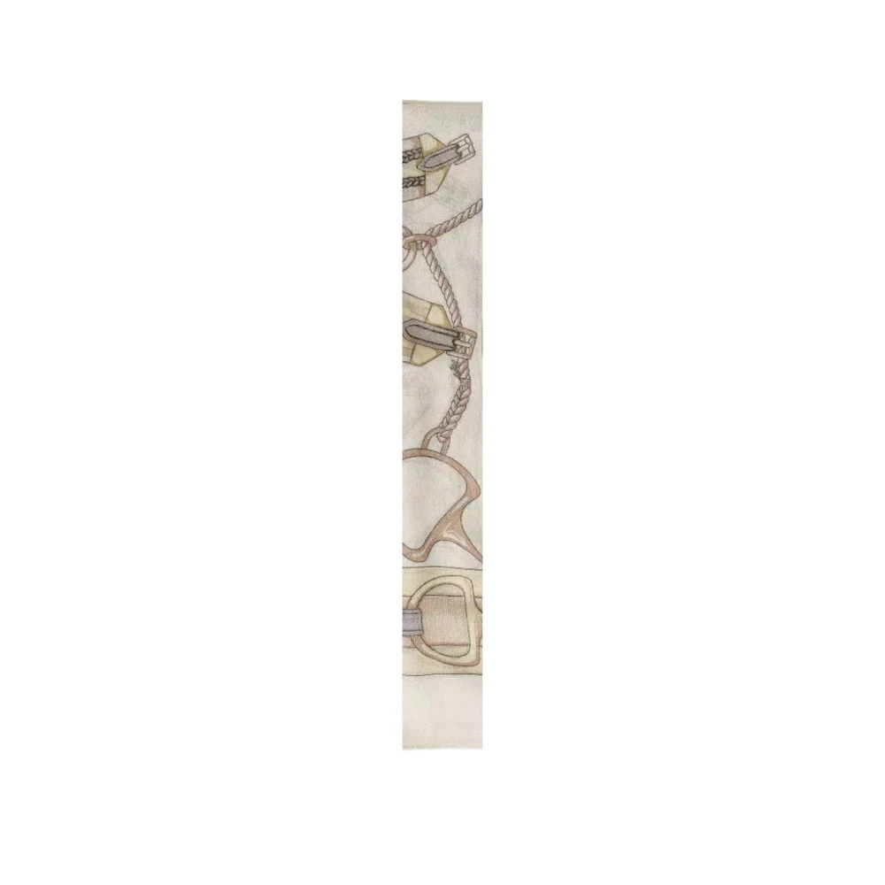Twinset Ketting en Klemmen Print Sjaal Beige Dames