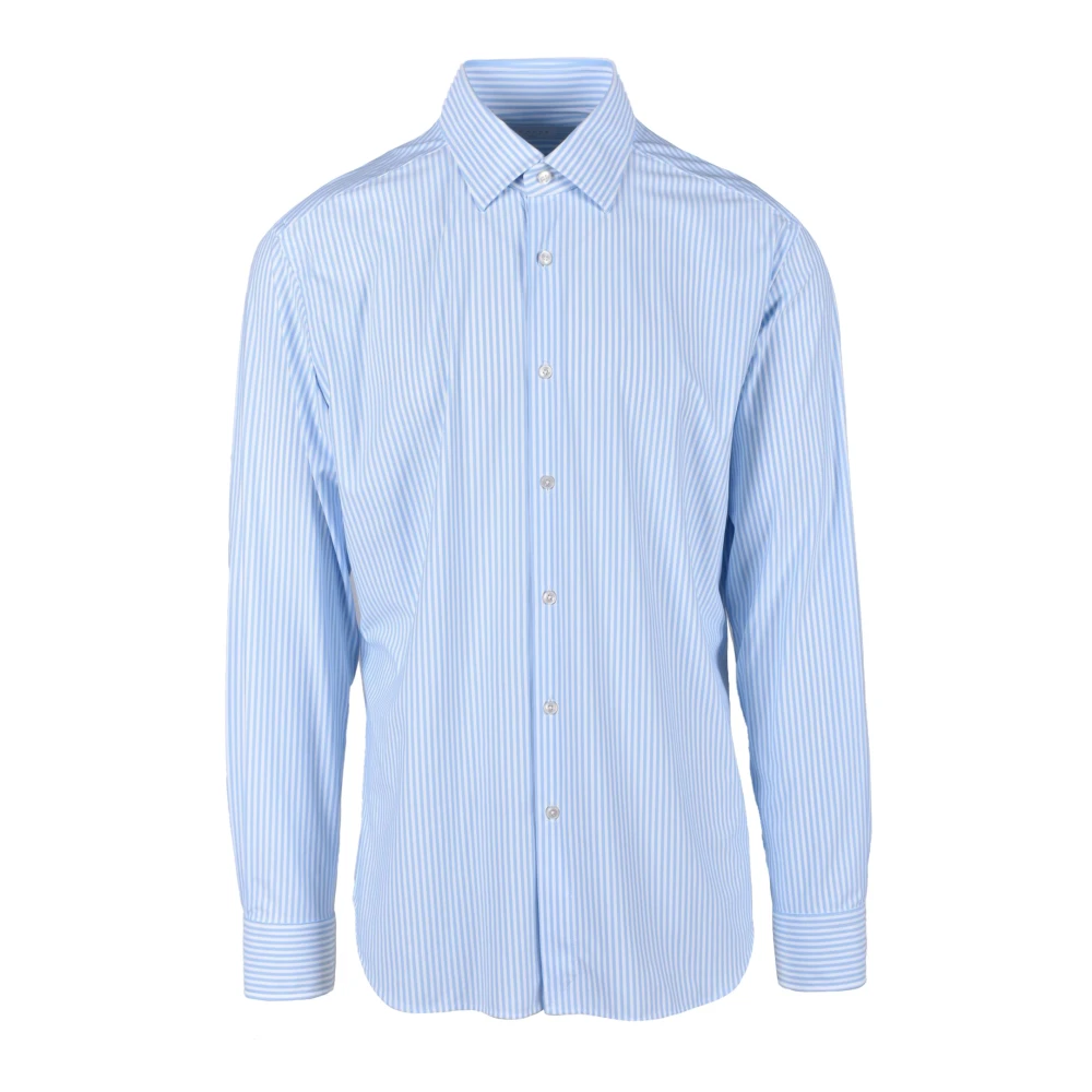 Xacus Elegante Shirt met Stretchstof Blue Heren