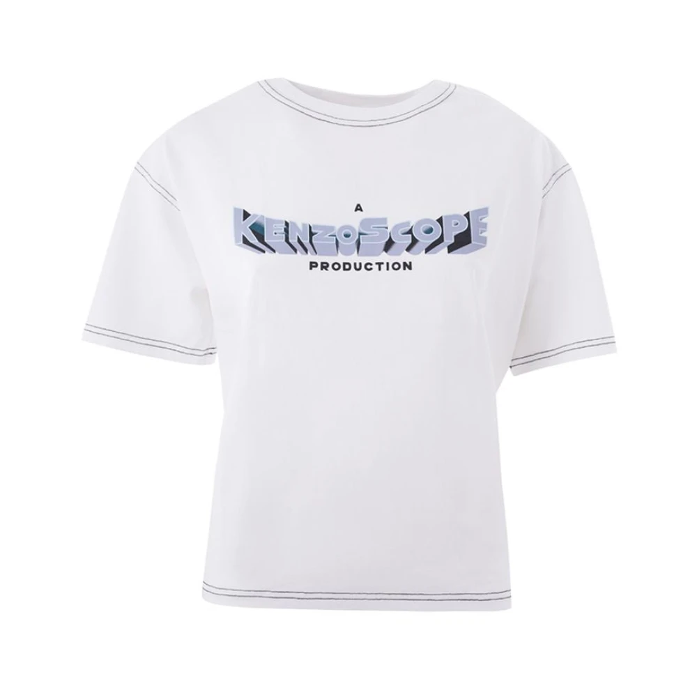 Kenzo Wit Katoenen Top met Tijdloze Elegantie White