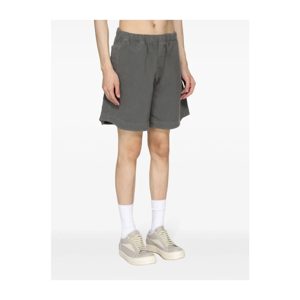 Gr10K Bruine Utility Shorts met Elastische Taille Gray Heren