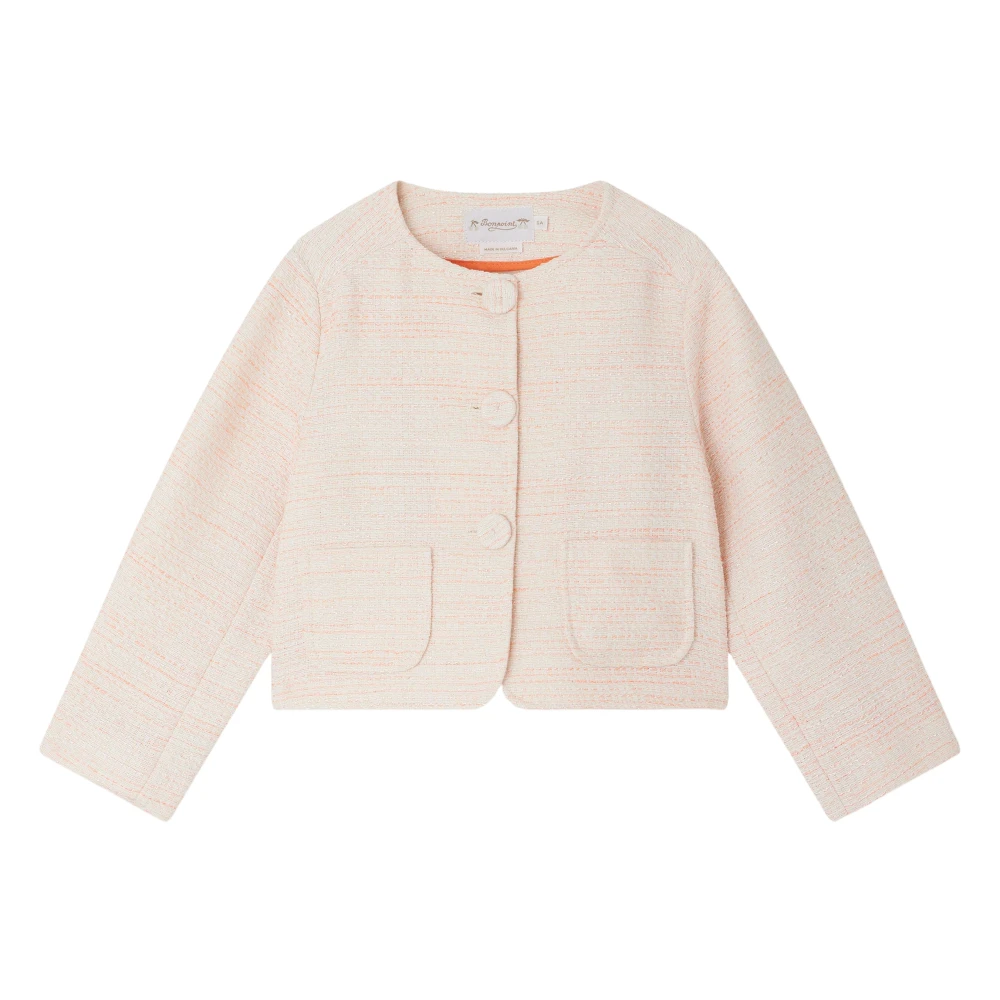 Bonpoint Pink Eudora Jacket For Girls - Female - Kids Occasion Wear - 6 Y - Kids