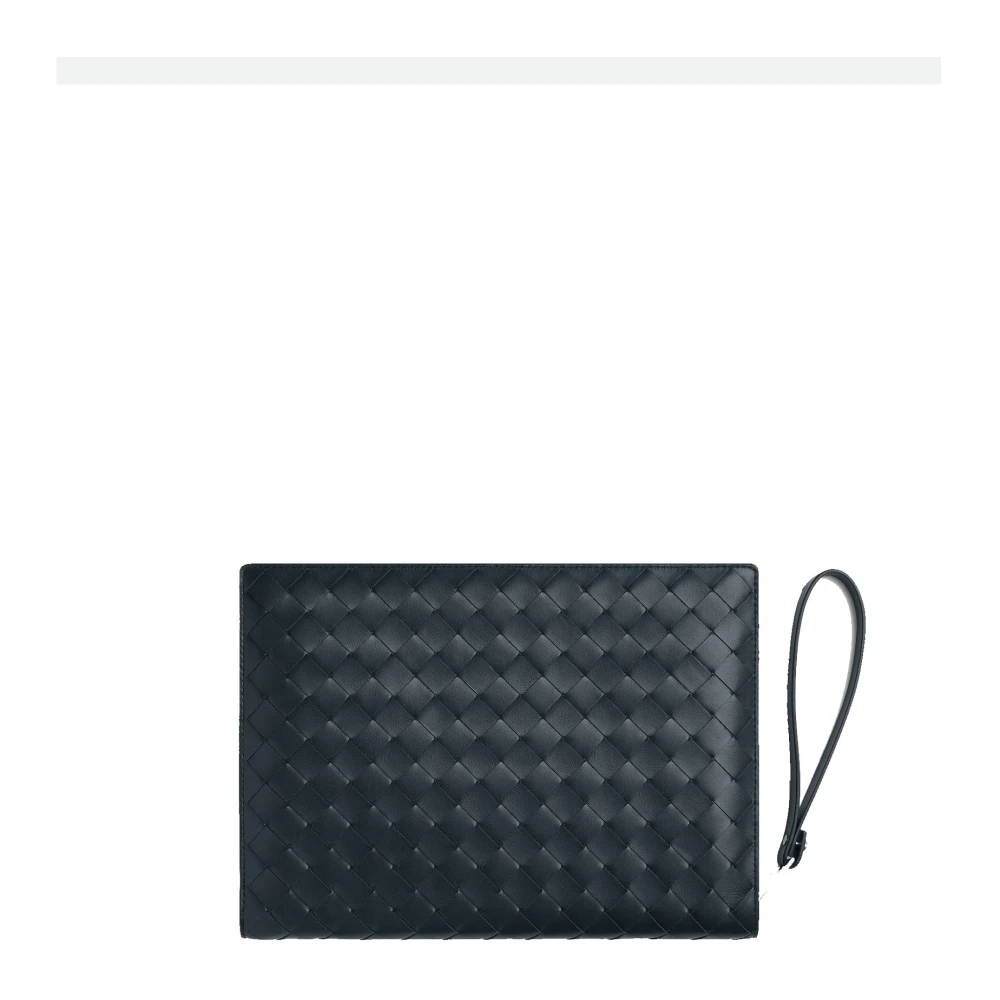 Bottega Veneta Intrecciato Document Case Tas Mannen Blue Heren