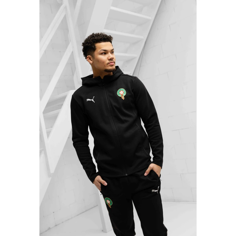 Puma Marokko Teamfinal Casual Trainingspak Zwart 2025 2026 Black Heren