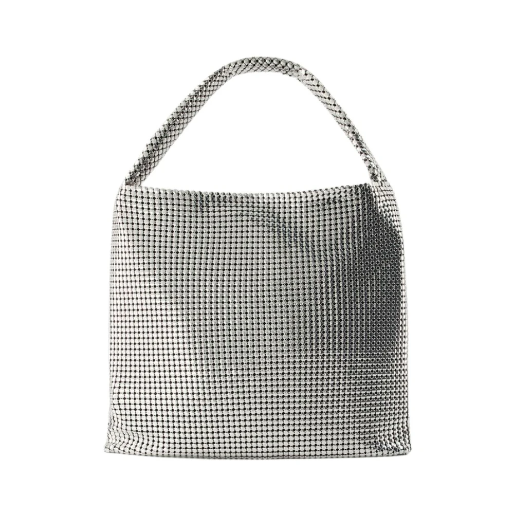 Paco Rabanne Pixel Tote Bag Aluminium Zilver Gray Dames