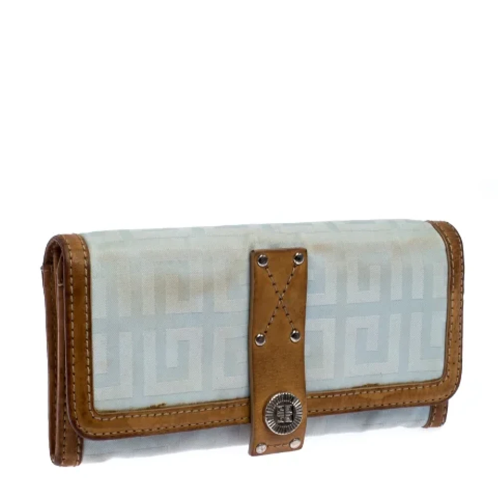 Givenchy Pre-owned Nylon wallets Blue Dames