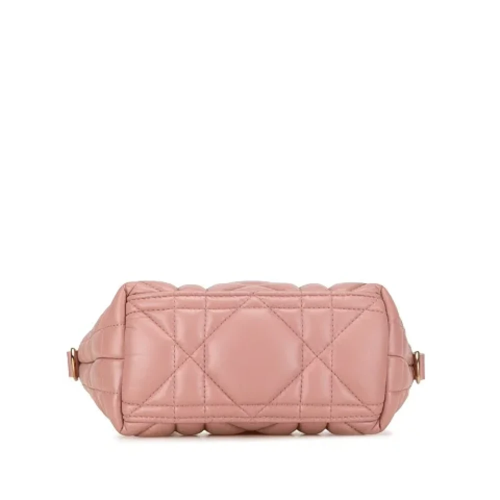 Dior Vintage Pre-owned Leather handbags Pink Dames