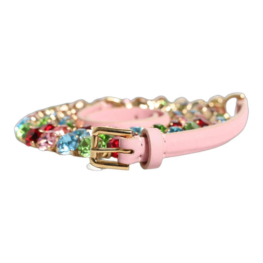 Dolce & Gabbana Pink Fashion Belt - Female - Belts - One Size - Accessories