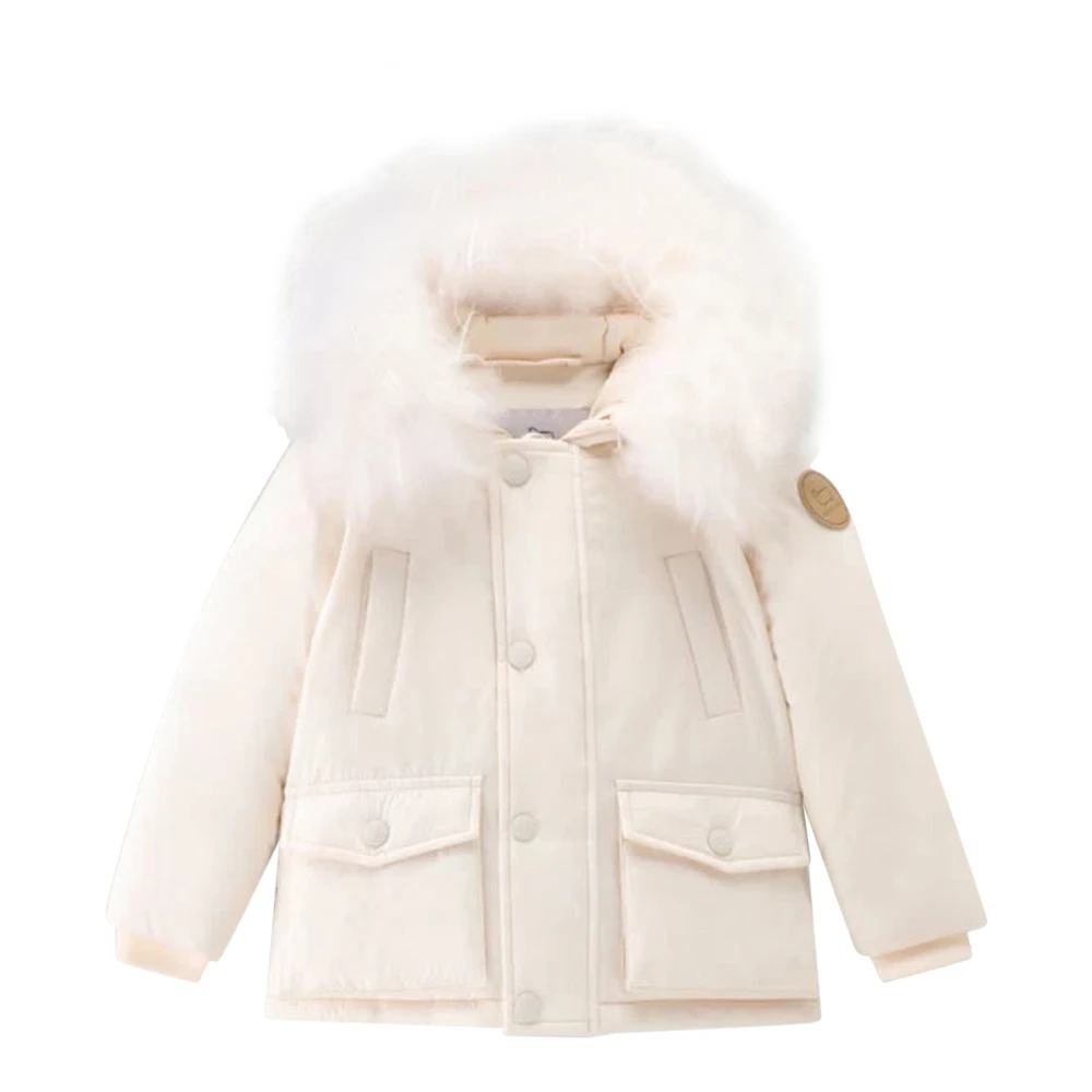 Woolrich White Winter Jackets, Male, 12 M, My First Parka