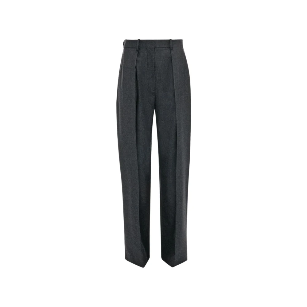 Victoria Beckham Women's Gray Straight Leg Trouser - Straight Trousers - Xs - Trousers