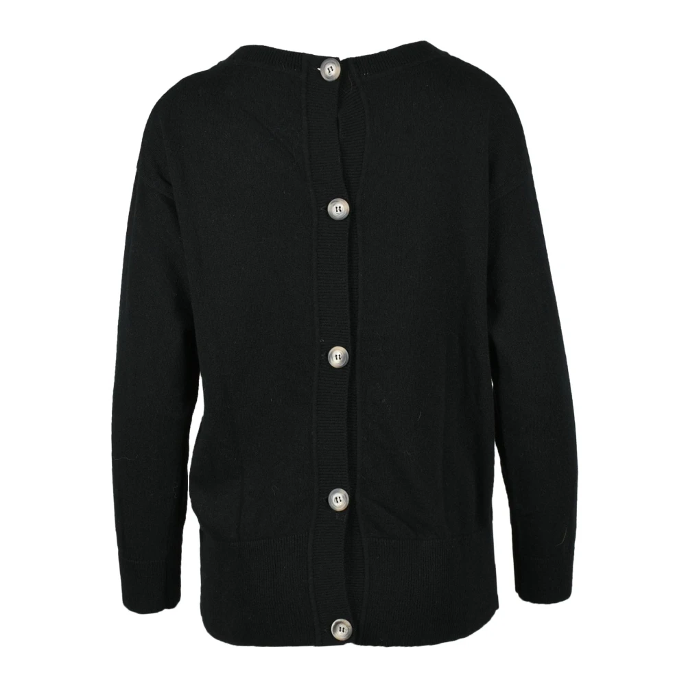 Alpha Studio Zachte Gebreide Trui Mix Cashmere Black Dames