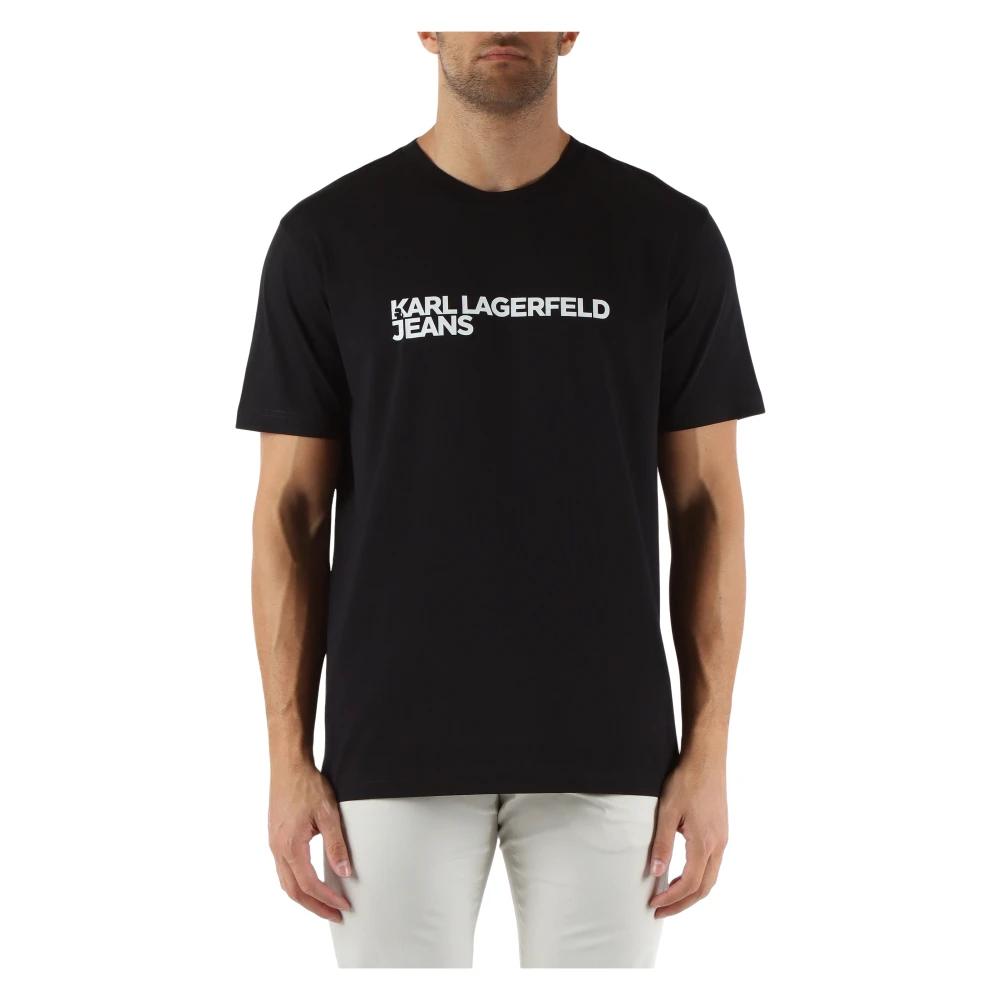 Karl Lagerfeld Biologisch Katoen Regular Fit T-shirt Black Heren