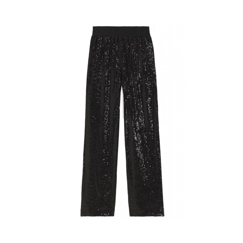 Hugo Kvinno Svart Byxor Dam, Xs, Wide Byxor