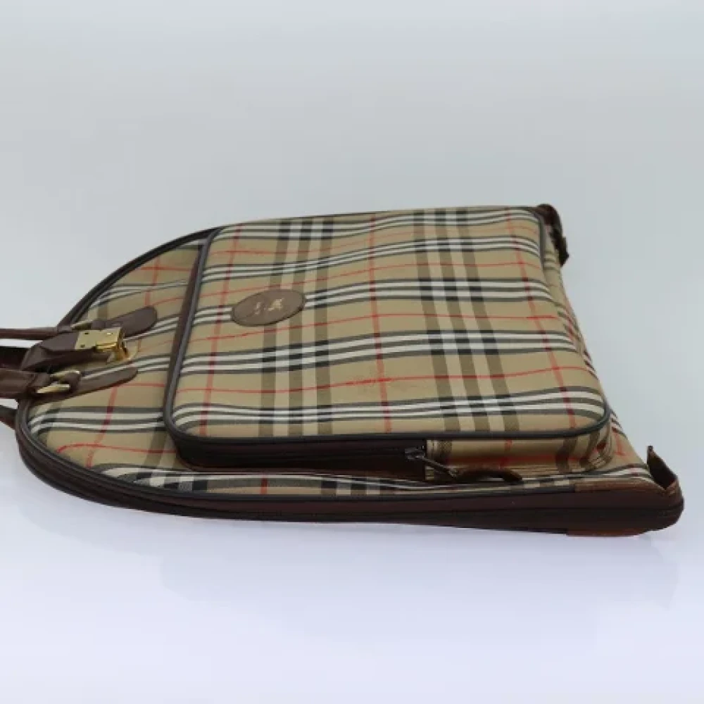 Burberry Vintage Pre-owned Canvas travel-bags Beige Dames