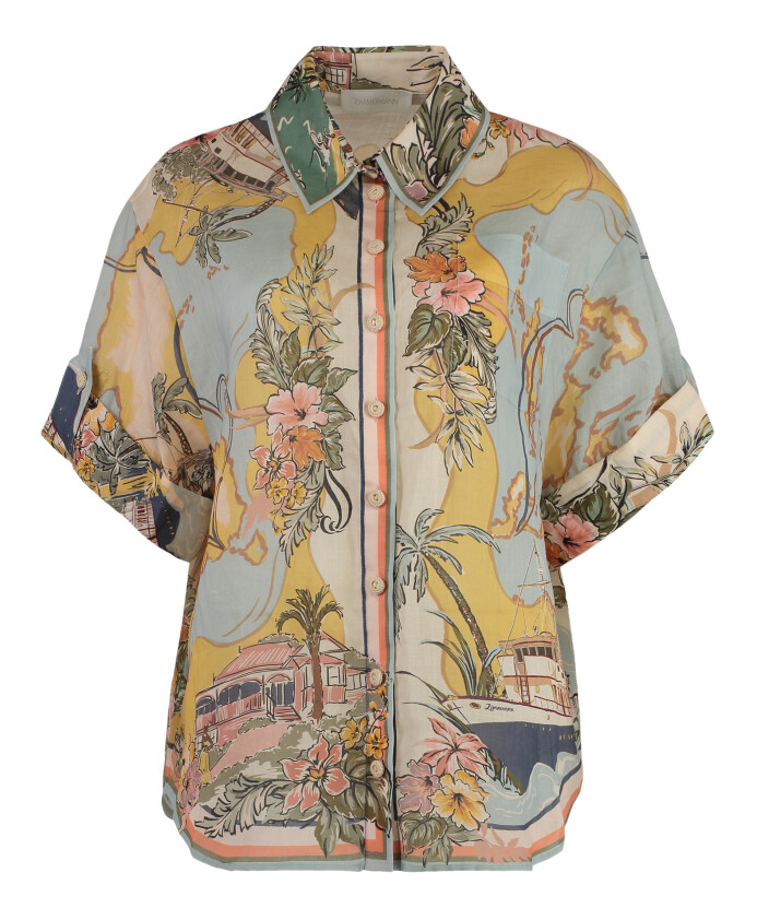 floral-print-short-sleeve-shirt
